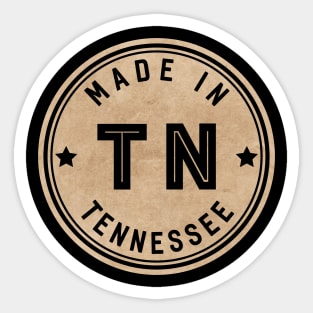 Made In Tennessee TN State USA Sticker